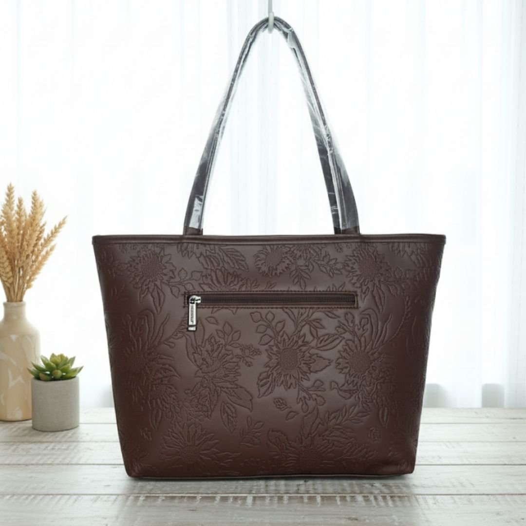 Floral Brown Purse