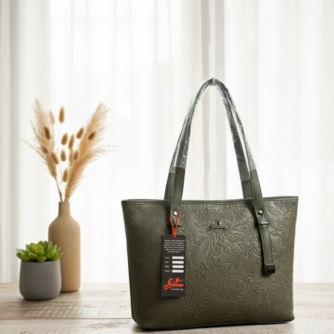 Floral Green Purse