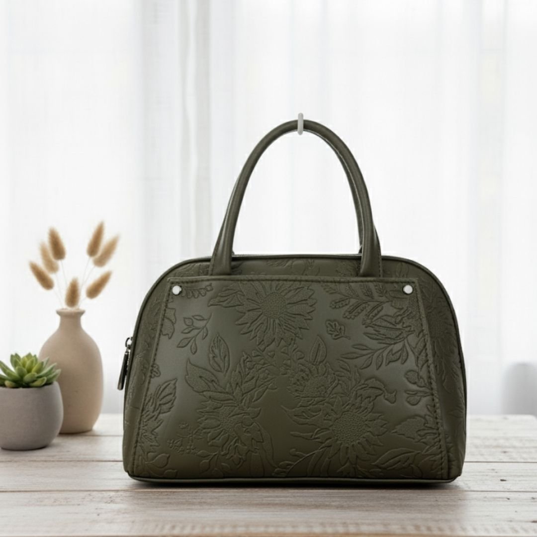 Floral Green Purse