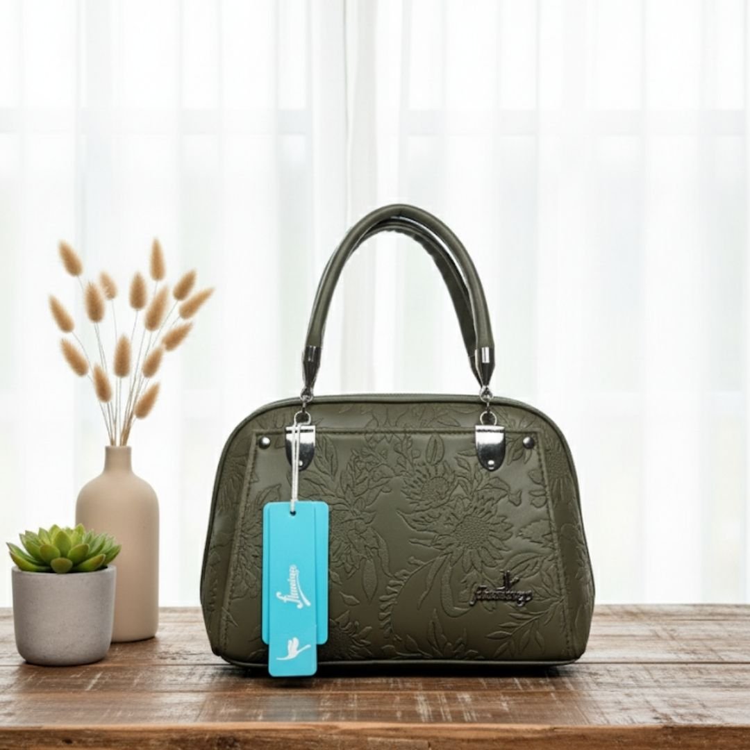 Floral Green Purse